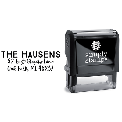 Gregory Bold Address Stamp - alternate view