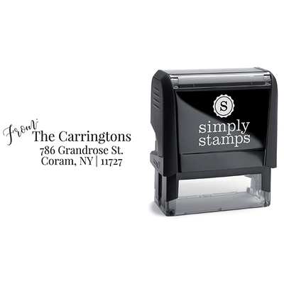 Script ‘From’ Family of Address Stamp - alternate view
