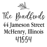 Olive Branch Address Stamp