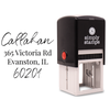 Callahan Brush Script Address Stamp Body and Design