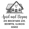 Home is Where the Heart is Address Stamp