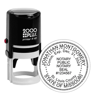 Missouri Notary Round Stamp