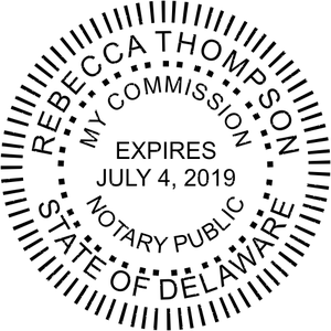 Delaware Notary Seal Stamp