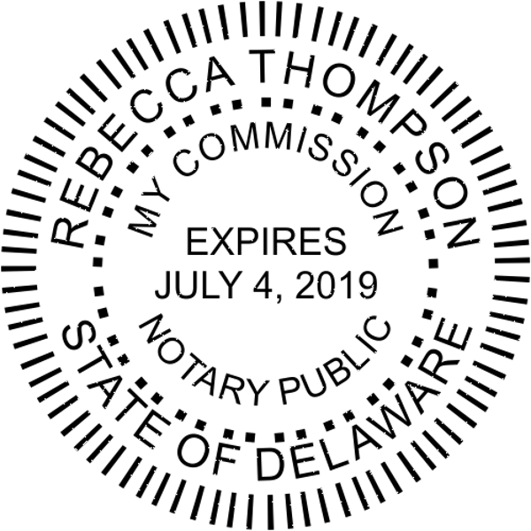 Delaware Notary Seal Stamp