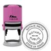 Idaho Notary Pink Stamp - Round