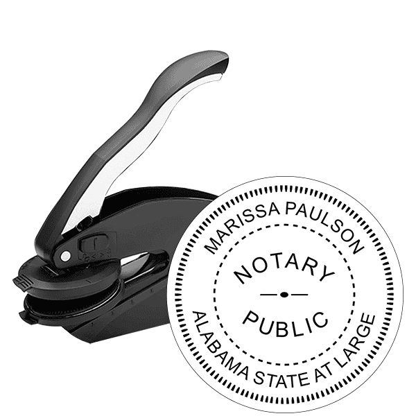 Alabama State at Large Notary Seal Embosser