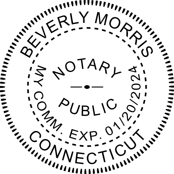Connecticut Notary Round Seal Embosser