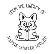 Cute Fox Custom Book Stamp