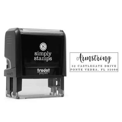 Armstrong Address Stamp - alternate view