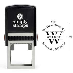 Walker Letter Return Address Stamp