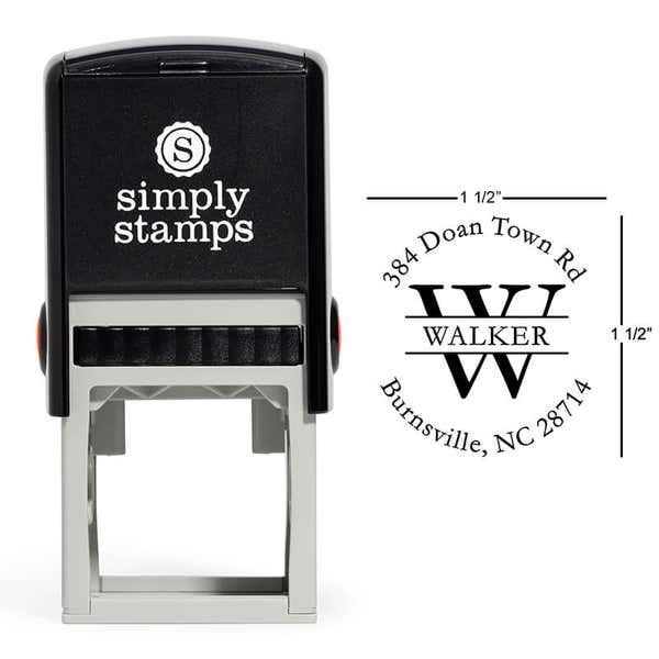Walker Letter Return Address Stamp