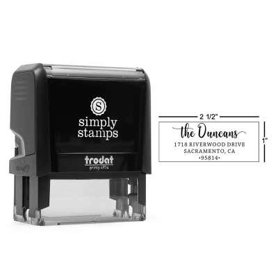Duncan Custom Self-Inking Address Stamp - alternate view