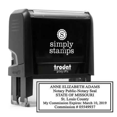 Missouri Notary Rectangle Seal