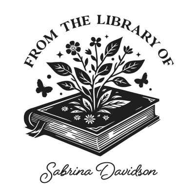 In Bloom personalized book stamp