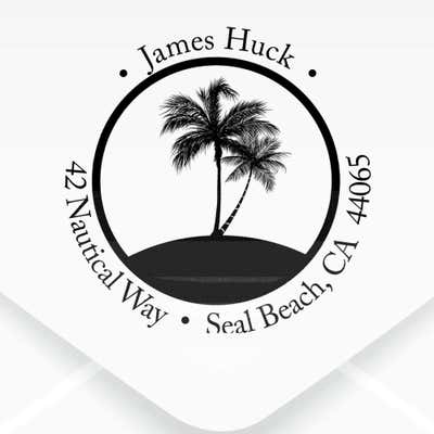 Palm Trees address stamper