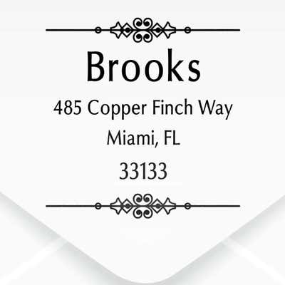 Weston Vintage Address Stamp Imprint Example