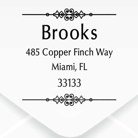 Weston Vintage Address Stamp