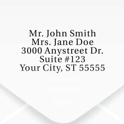 Serif Custom 5 Line Stamp