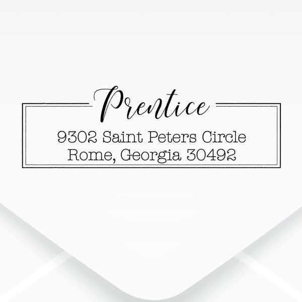 Prentice Fancy Border Address Stamp