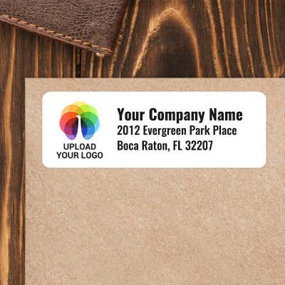 Upload Your Logo Custom Address Labels [Sheet of 30 Labels] - alternate view