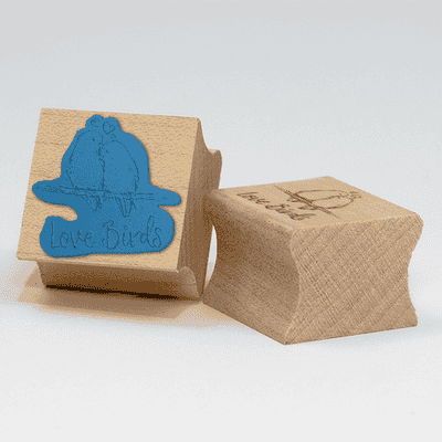 Love Birds Craft Stamp - alternate view