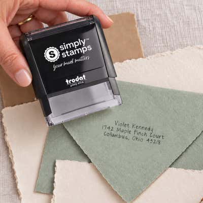 Peaceful Afternoon Address Stamp - alternate view