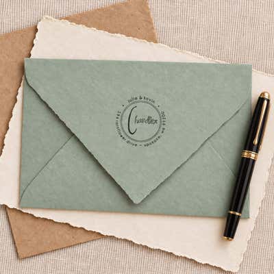 Henderson Round Address Stamp - alternate view