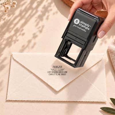Cherry Tree Address Stamp - alternate view