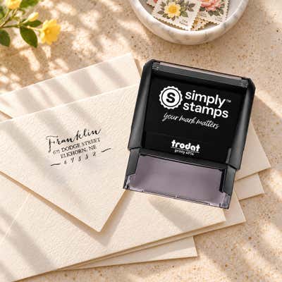 Jackson Return Address Stamp - alternate view