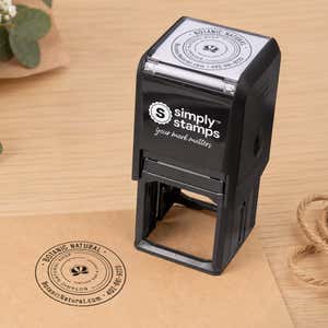 Custom logo impressions stamped onto hang tags