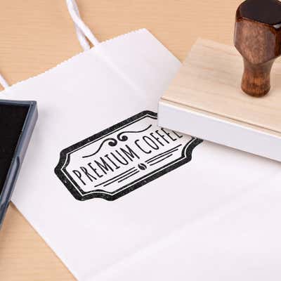 3 inch Custom Logo Stamp - alternate view