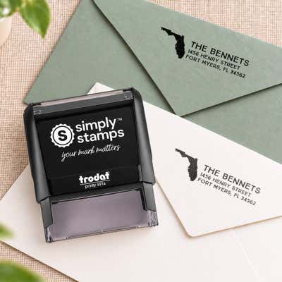 Select Your State Custom Return Address Stamp - alternate view