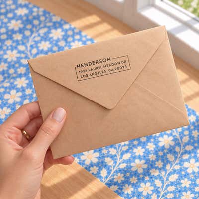Urban Custom Address Stamp - alternate view
