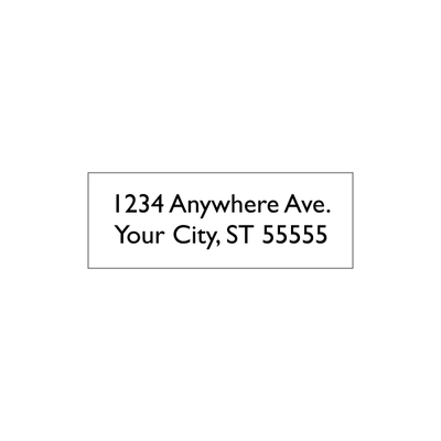 Custom 2 Line Address Stamp - alternate view