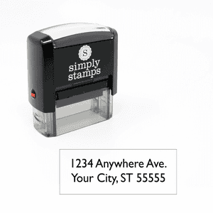 2 Line Self-inking Address Stamp