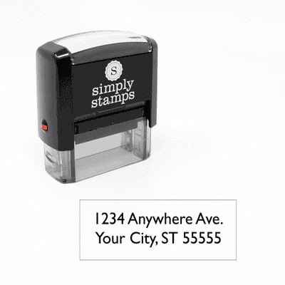 2 line rubber address stamp
