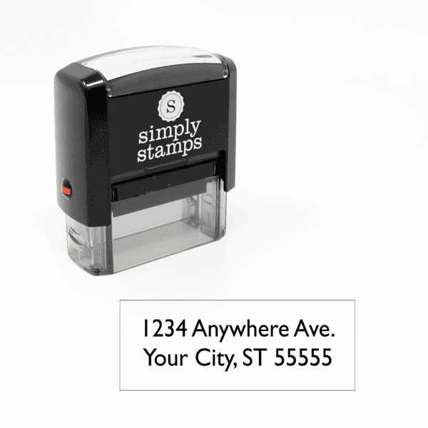 2 Line Self-inking Address Stamp
