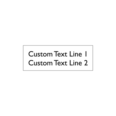 Custom 2 Line Rubber Stamp - alternate view