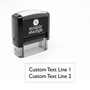 2 Line Custom Self-Inking Stamp