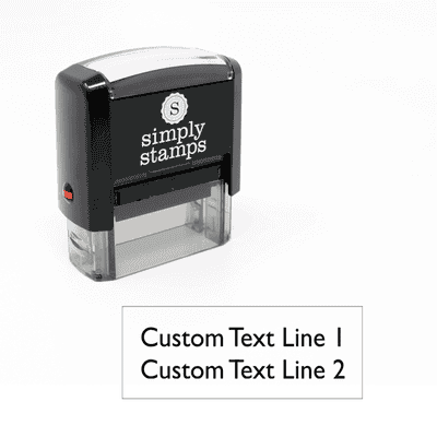 2 line rubber address stamp