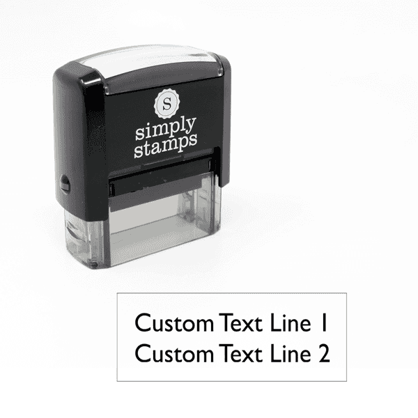 Custom 2 Line Rubber Stamp
