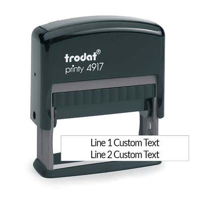 2 Line Custom Rubber Stamp Imprint Example