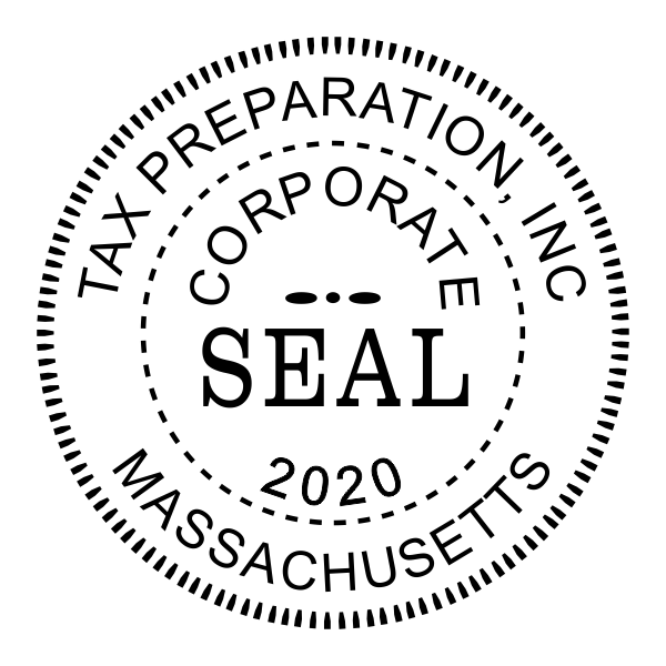 Corporate Seal Stamp with Year - Stamp Imprint