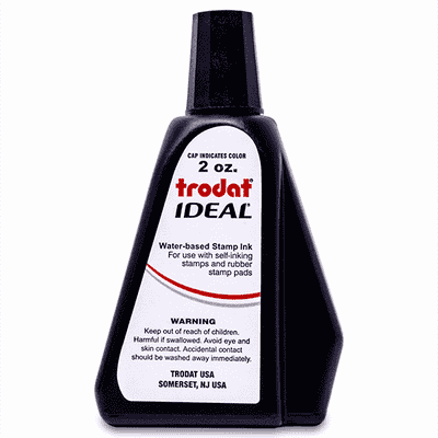 trodat ideal self inking stamp ink refill bottle
