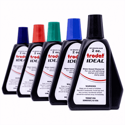 Self-Inking Stamp Ink Refill, 2 oz Bottle | Trodat Ideal - alternate view