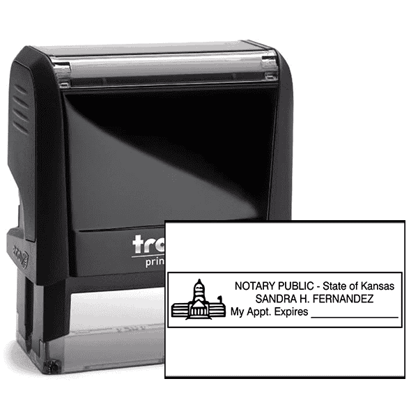 Kansas Notary Rectangle Seal