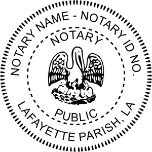 Louisiana Notary Embosser Pelican
