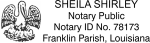 Louisiana Notary Seal Stamp
