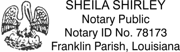 Louisiana Notary Seal Stamp