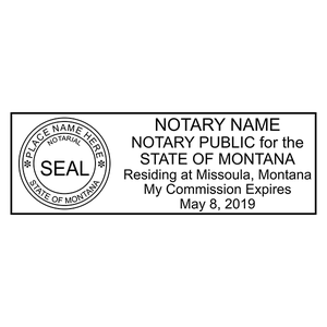 Montana Notary Public Stamp